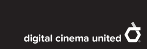 Digital Cinema United logo on black background